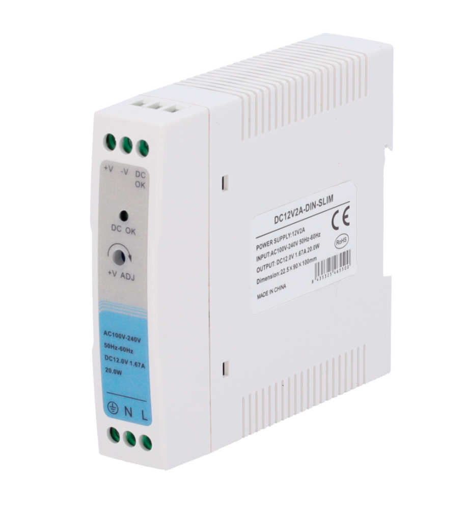 DC12V2A-DIN-SLIM