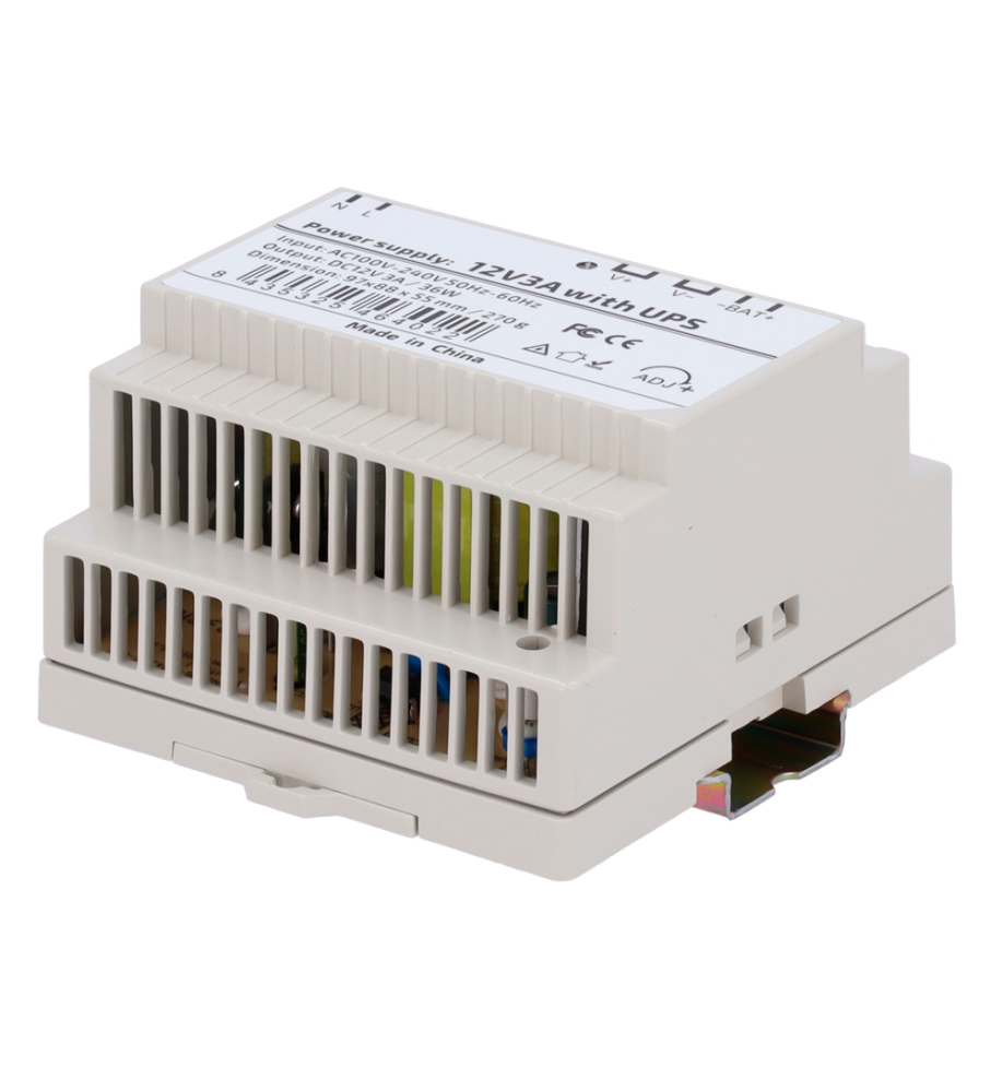 DC12V3A-DIN-UPS-P